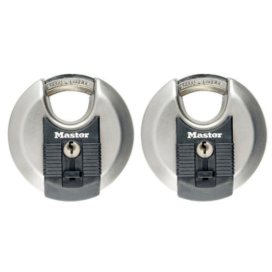 Master Lock Padlock 2-Disc Stainless Steel (70mm) M40E