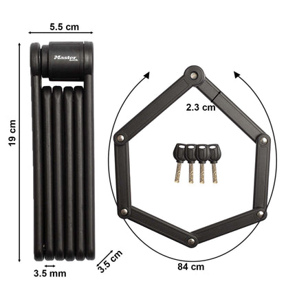 Master Lock Folding Lock with Key 8335EURDPRO