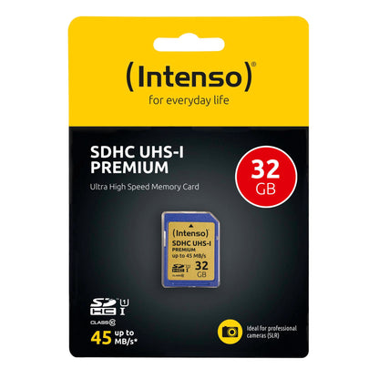 Intenso SDHC Card           32GB Class 10 UHS-I Premium