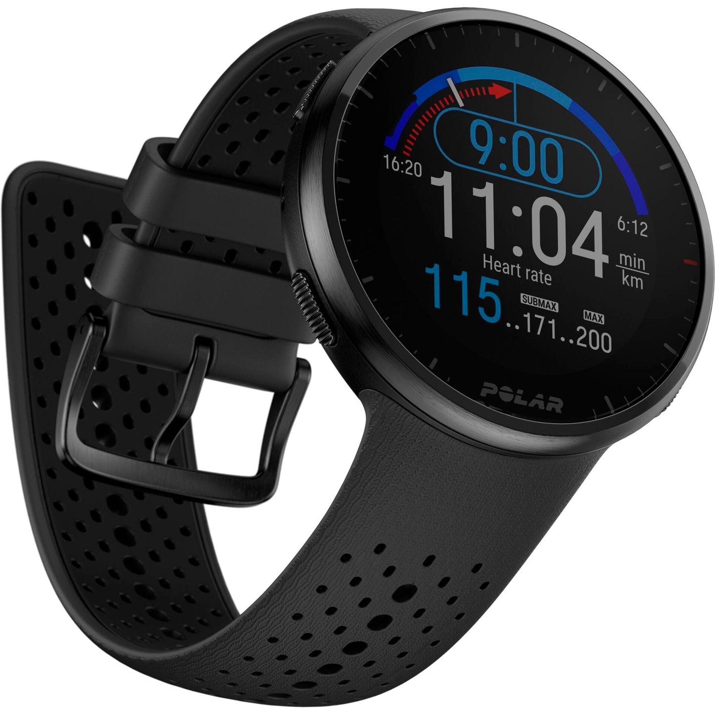 Polar Pacer PRO HR grey/black   M/L