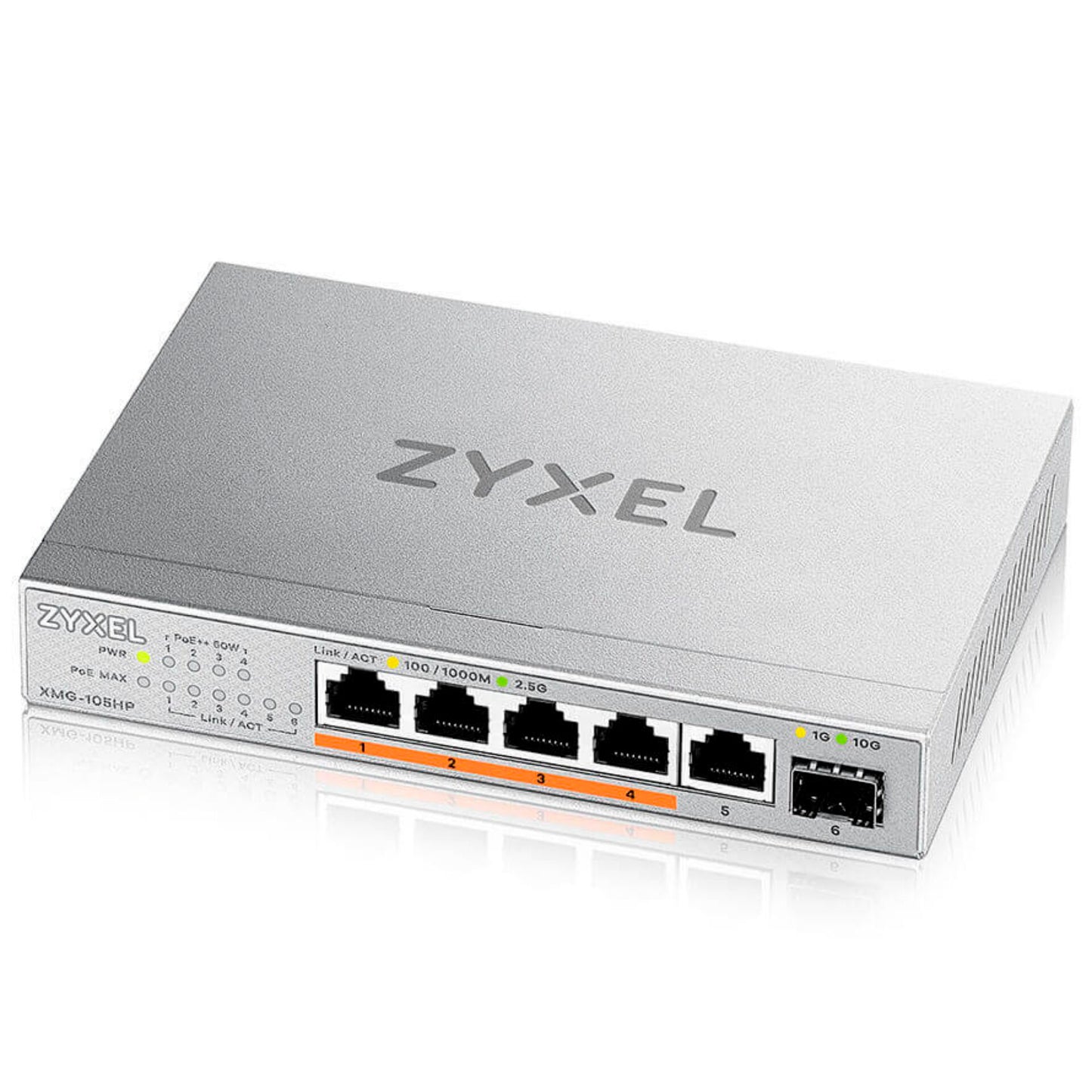 Zyxel XMG-105 5 Port 10/2.5G PoE++ Switch