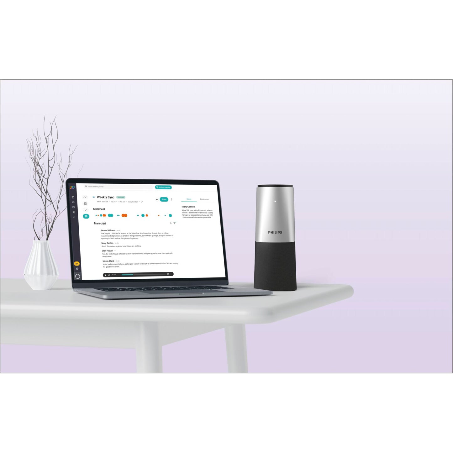 Philips PSE0540 Portable Conference Microphone