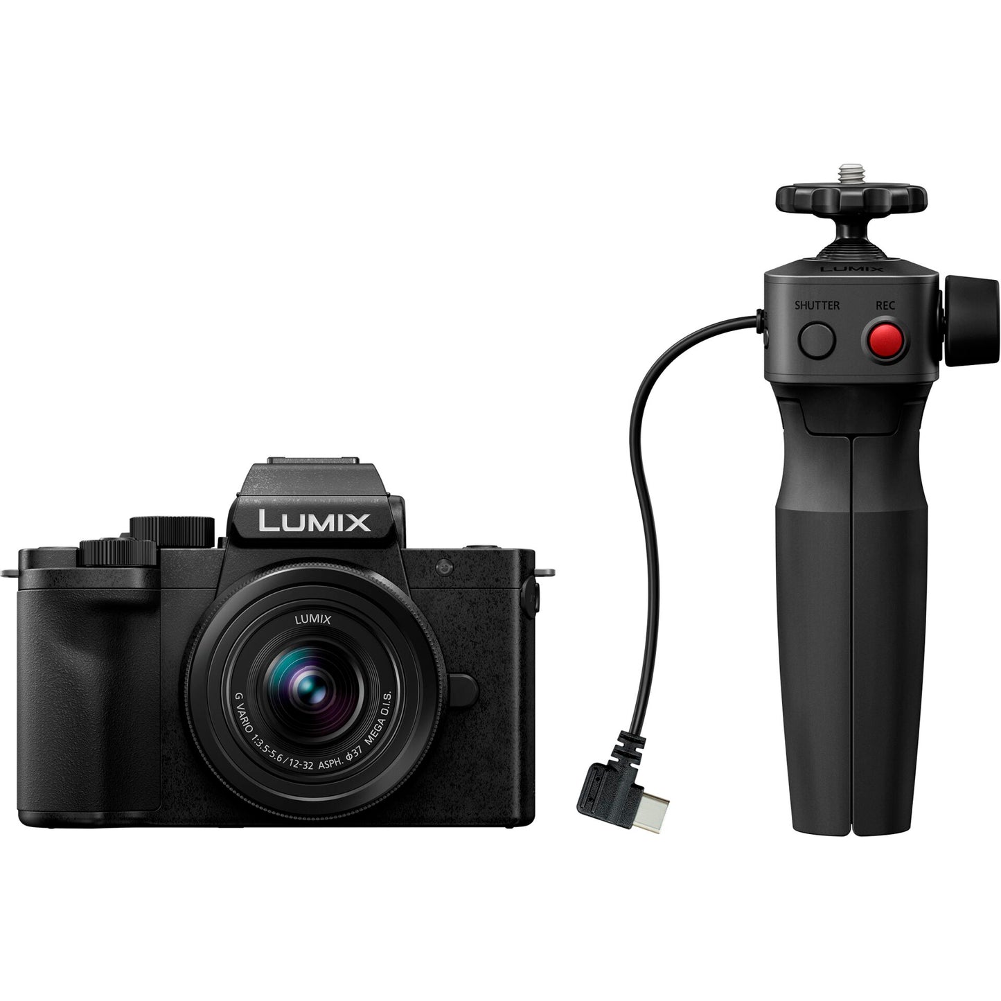 Panasonic Lumix DC-G100D black + H-FS 12-32 + DMW-SHGR2