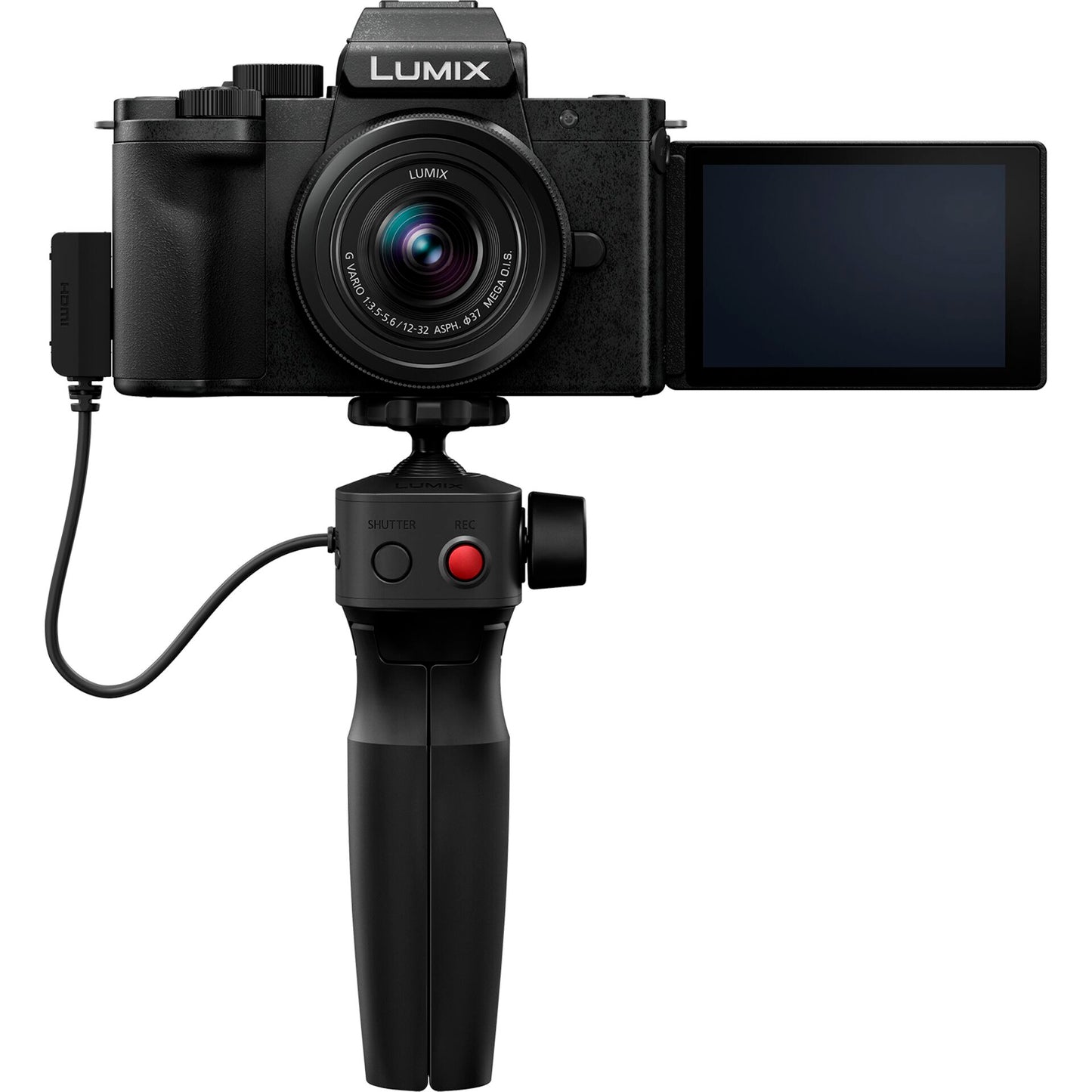 Panasonic Lumix DC-G100D black + H-FS 12-32 + DMW-SHGR2