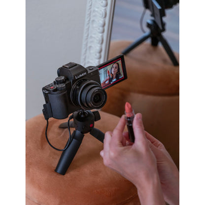 Panasonic Lumix DC-G100D black + H-FS 12-32 + DMW-SHGR2