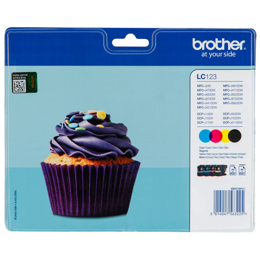 Brother LC-123 Value Pack BK/C/M/Y