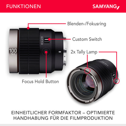 Samyang V-AF T 2,3/100 FE Sony E