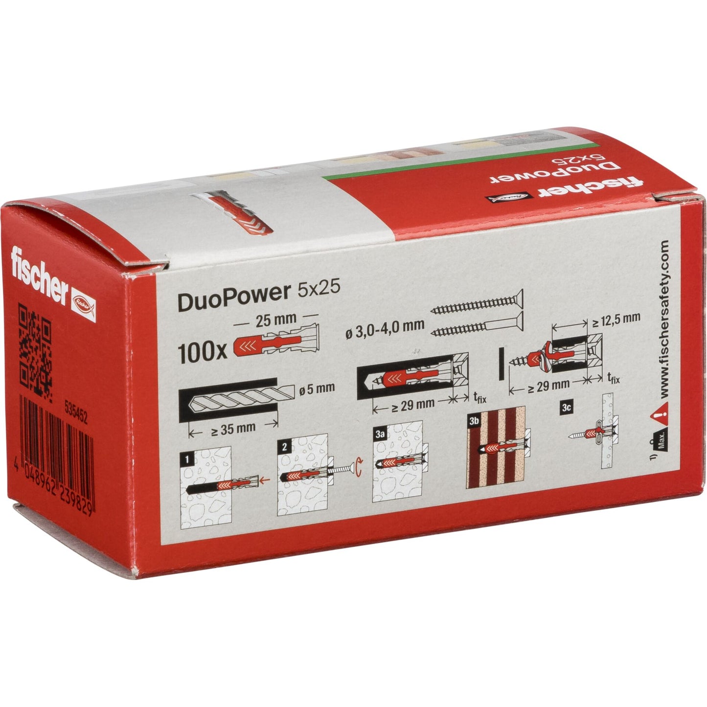 Fischer DuoPower 5x25 100 pcs