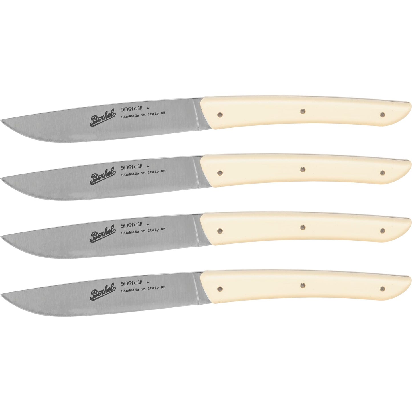 Berkel steak knife set 4-pcs. Color cream
