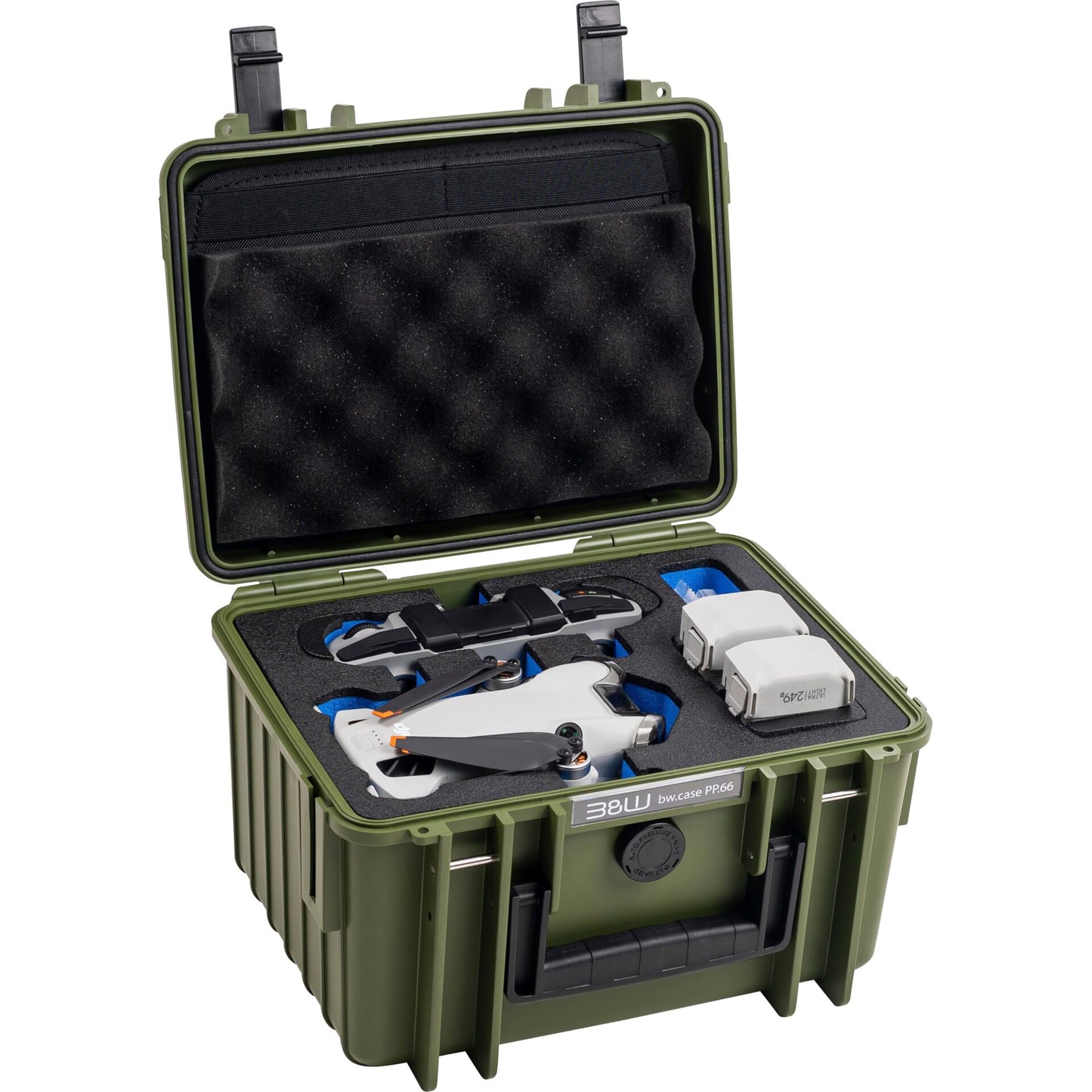 B&W drone.case PP.66 bronze green for DJI Mini 4 Pro