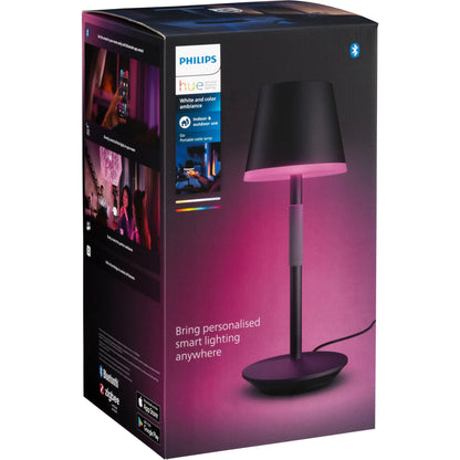 Philips Hue Go Table Lamp Akku black White Color Ambiance
