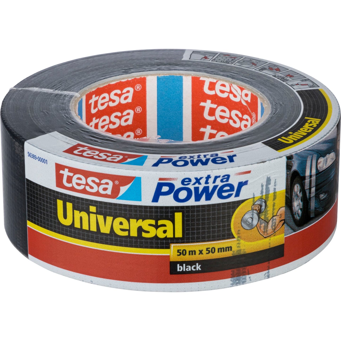 Tesa Duct Tape 50m x 50mm extra Power black 56389