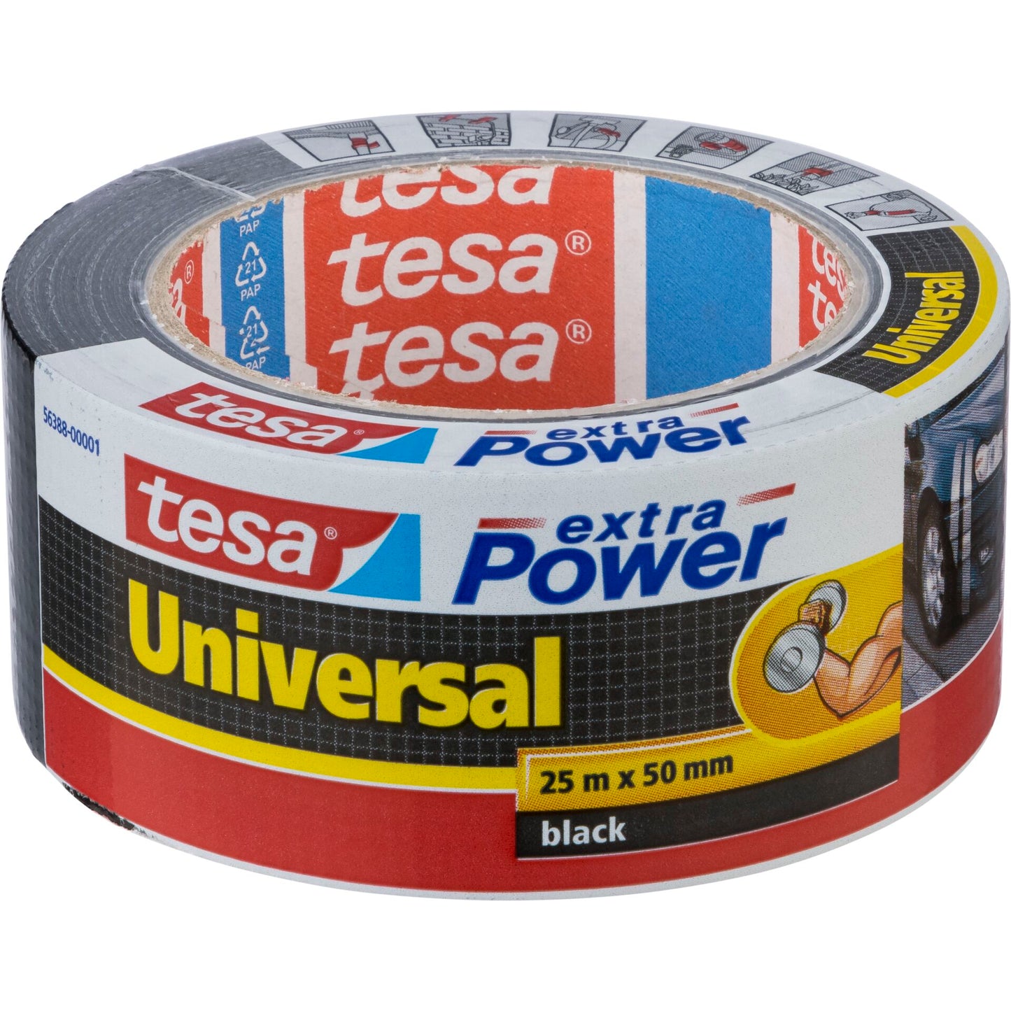 Tesa Duct Tape 25m x 50mm extra Power black 56388