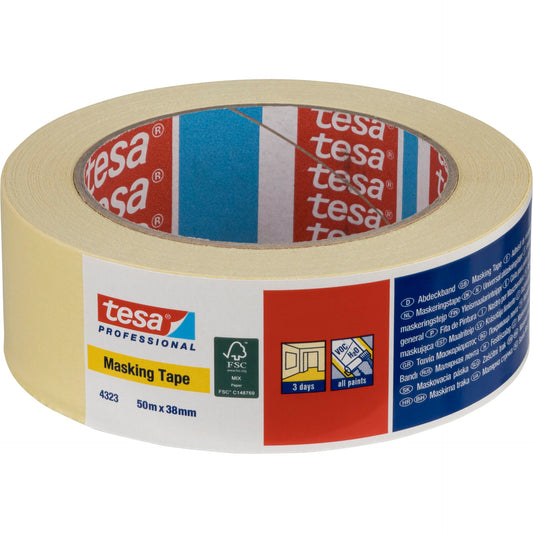 Tesa Paper Masking Tape 50mx38mm Standard beige 04323