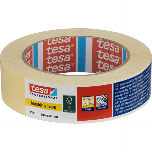 Tesa Paper Masking Tape 50mx30mm Standard beige 04323