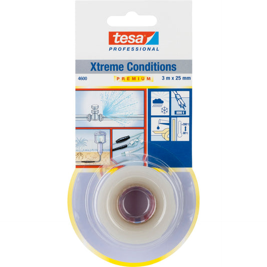 Tesa Silicon Tape 3m x 25mm Prem.Prof.Xtr.Cond.transp. 04600