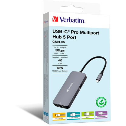 Verbatim USB-C Pro Multiport Hub 5 Port CMH-05              32150