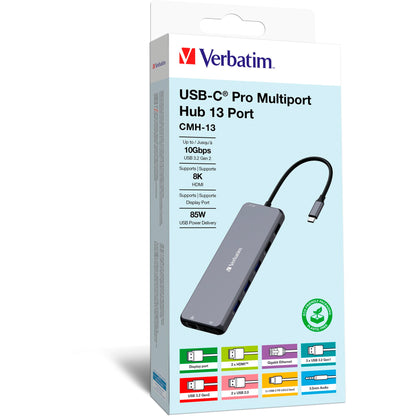 Verbatim USB-C Pro Multiport Hub 13 Port CMH-13             32153