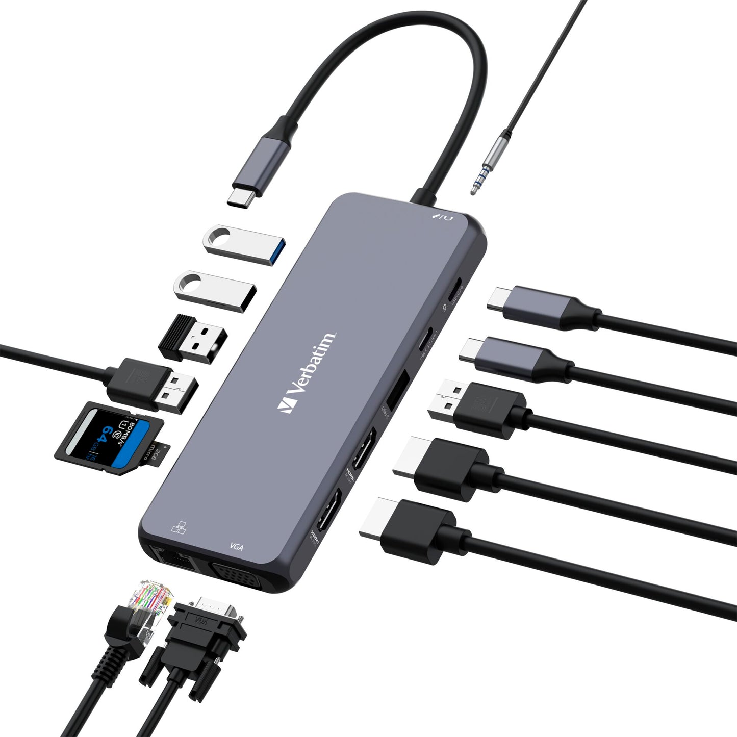 Verbatim USB-C Pro Multiport Hub 14 Port CMH-14             32154