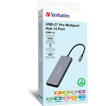 Verbatim USB-C Pro Multiport Hub 14 Port CMH-14             32154
