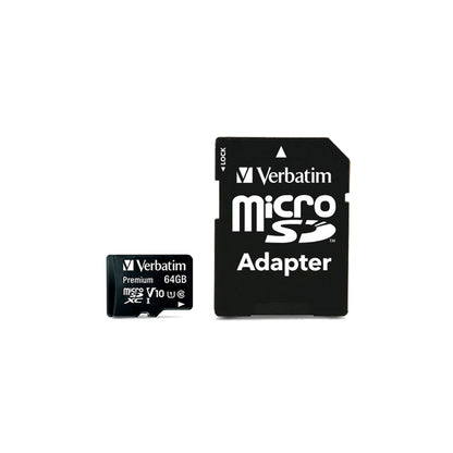 Verbatim microSDXC          64GB Class 10 UHS-I incl Adapt. 44084
