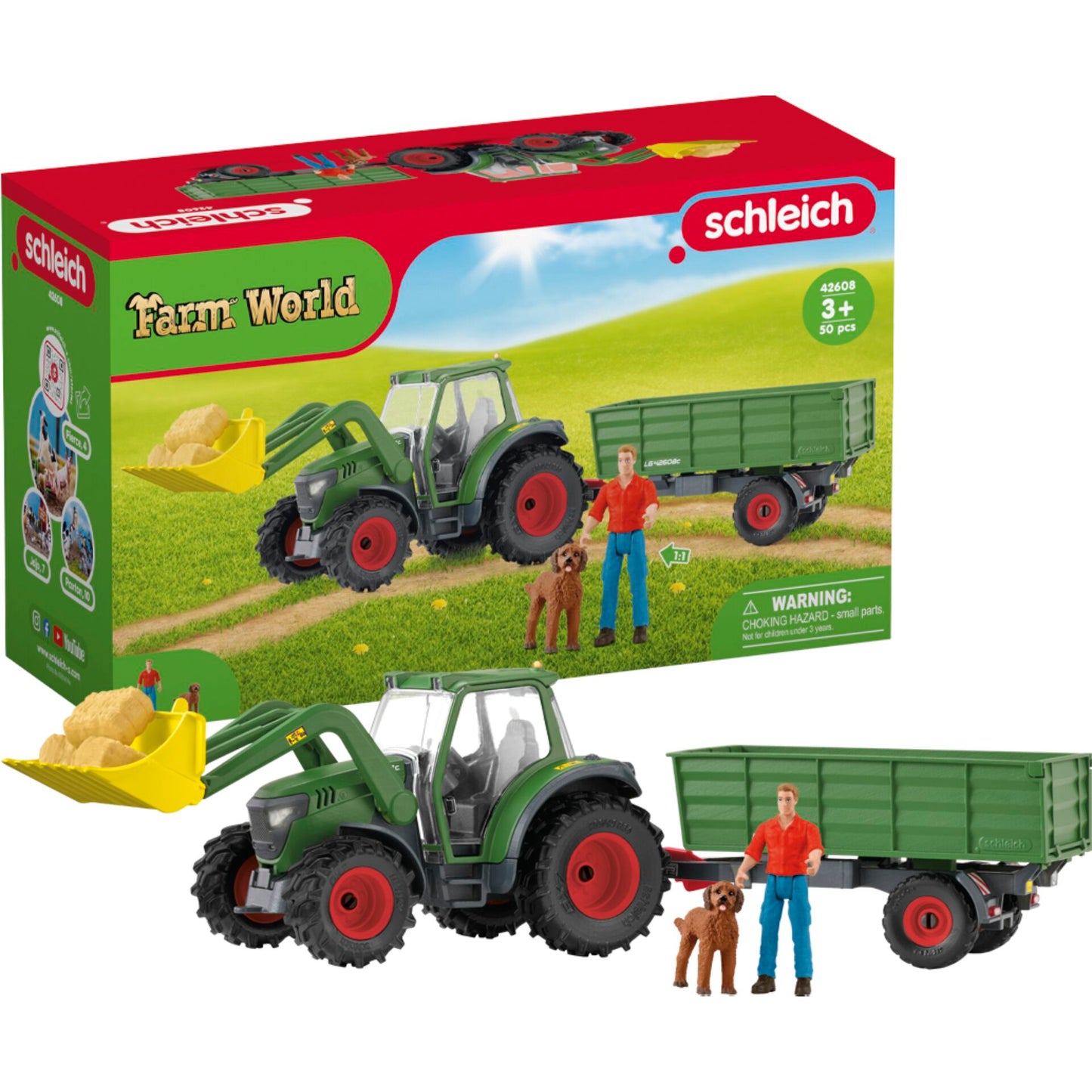 Schleich Farm World        42608 Tractor with Trailer