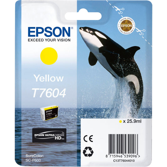 Epson ink cartridge yellow T 7604