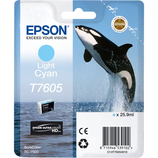 Epson ink cartridge light cyan T 7605