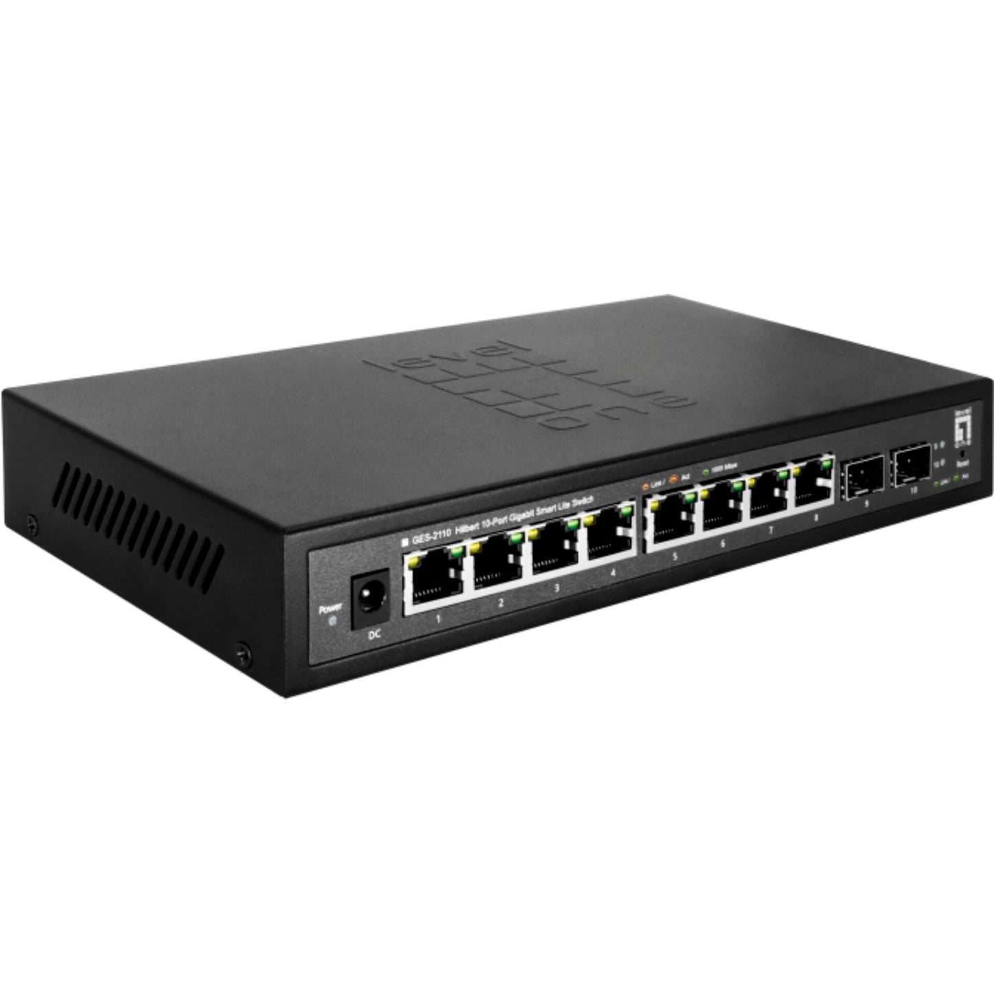 Level One GES-2110 black Hilbert 10Port Gb Smart Lite