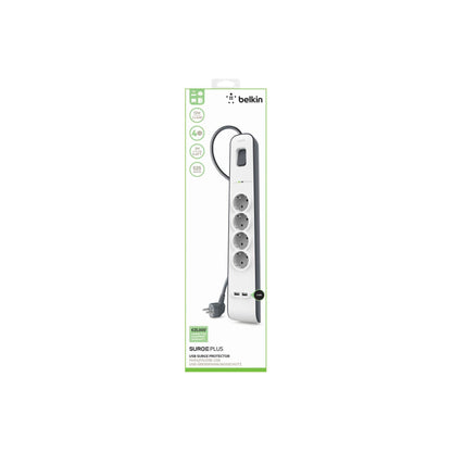 Belkin Surge Plus 4-fold incl. 2 x USB 2,4A