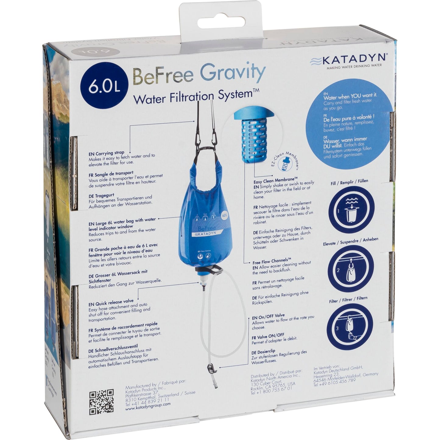 Katadyn BeFree Gravity Water Filter 6L