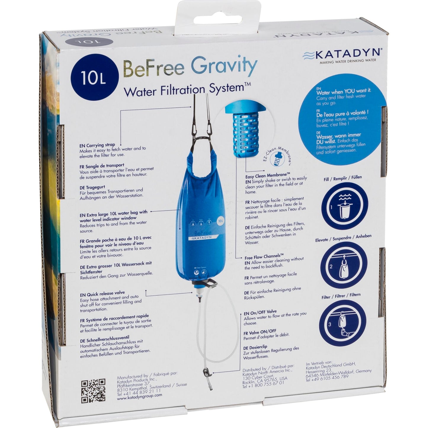 Katadyn BeFree Gravity Water Filter 10L