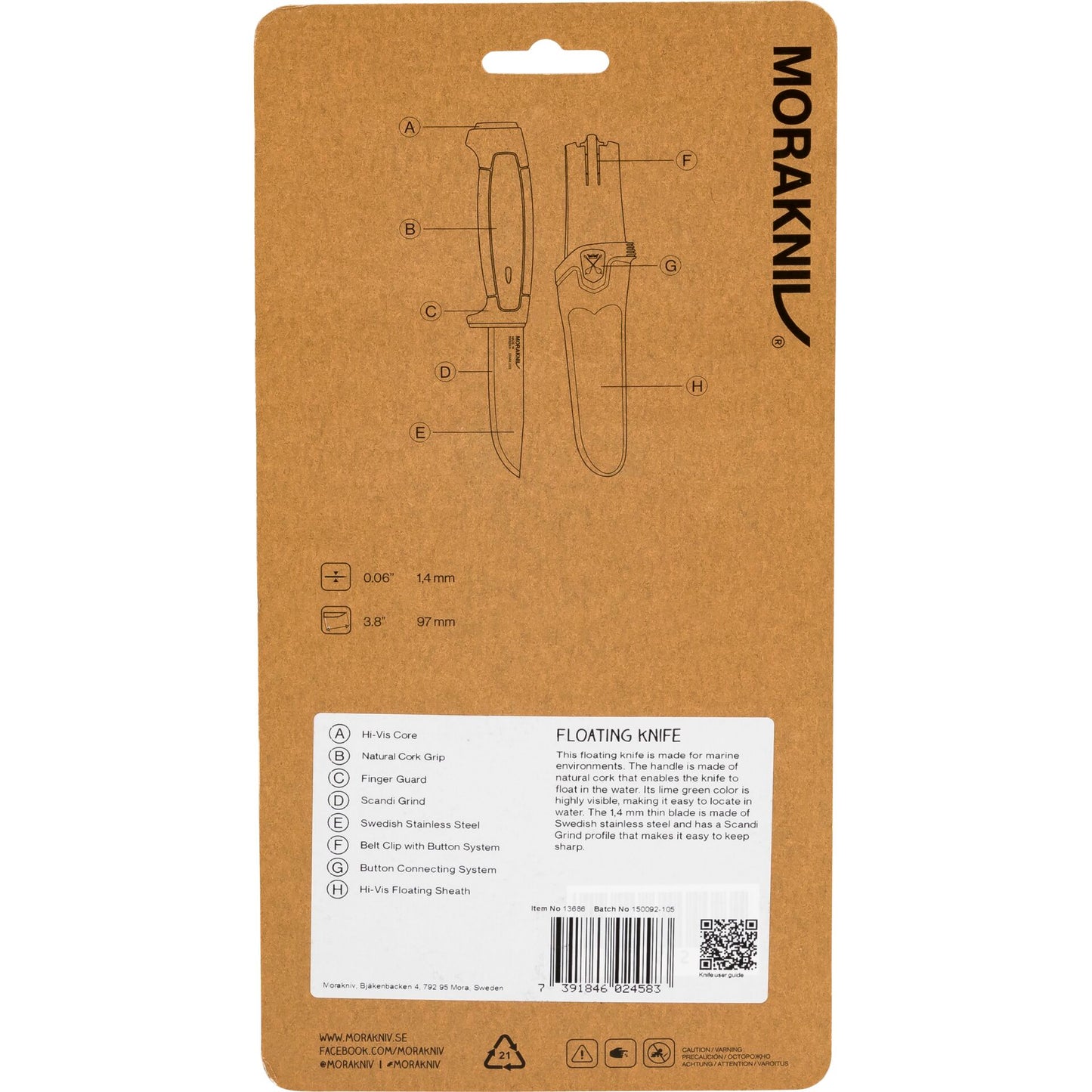 Morakniv Floating Knife Lime