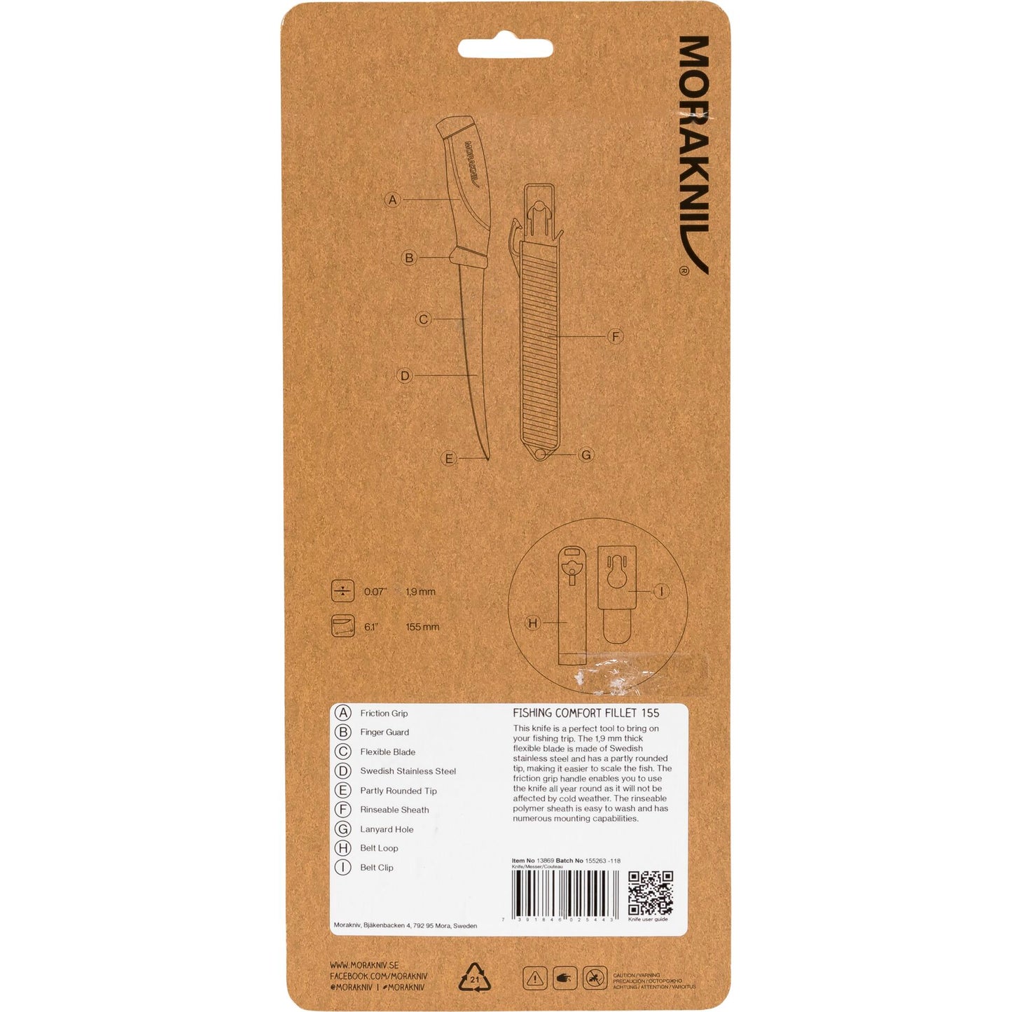 Morakniv Fishing Fillet 155 Comfort