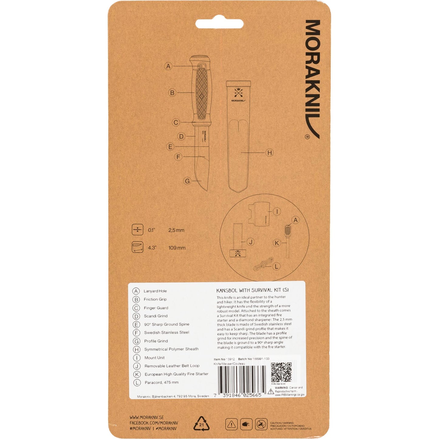 Morakniv Kansbol incl. Survival-Kit green