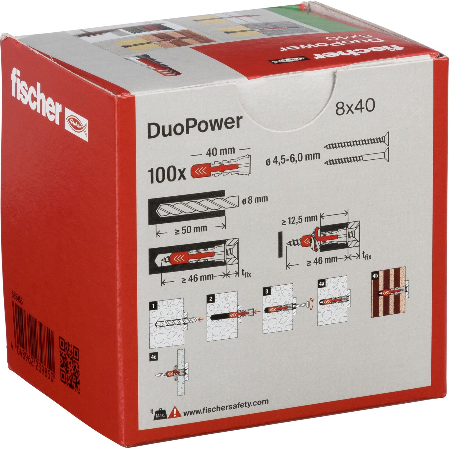 Fischer DUOPOWER 8x40 100 pcs.