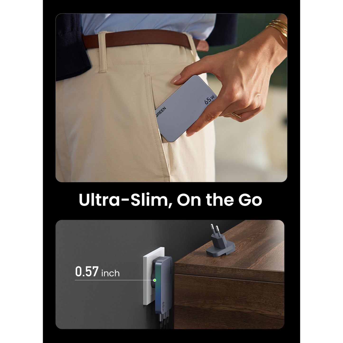 UGREEN Nexode Pro 65W GaN Travel Charger