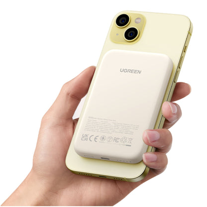 UGREEN 5000mAh Mini Powerbank Wireless 15W with MagSafe white