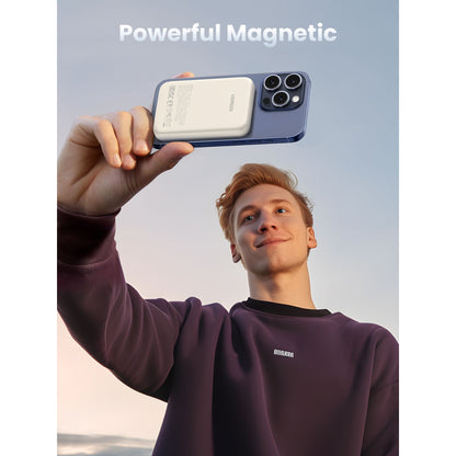 UGREEN 10000mAh Mini Powerbank Wireless 20W with MagSafe white