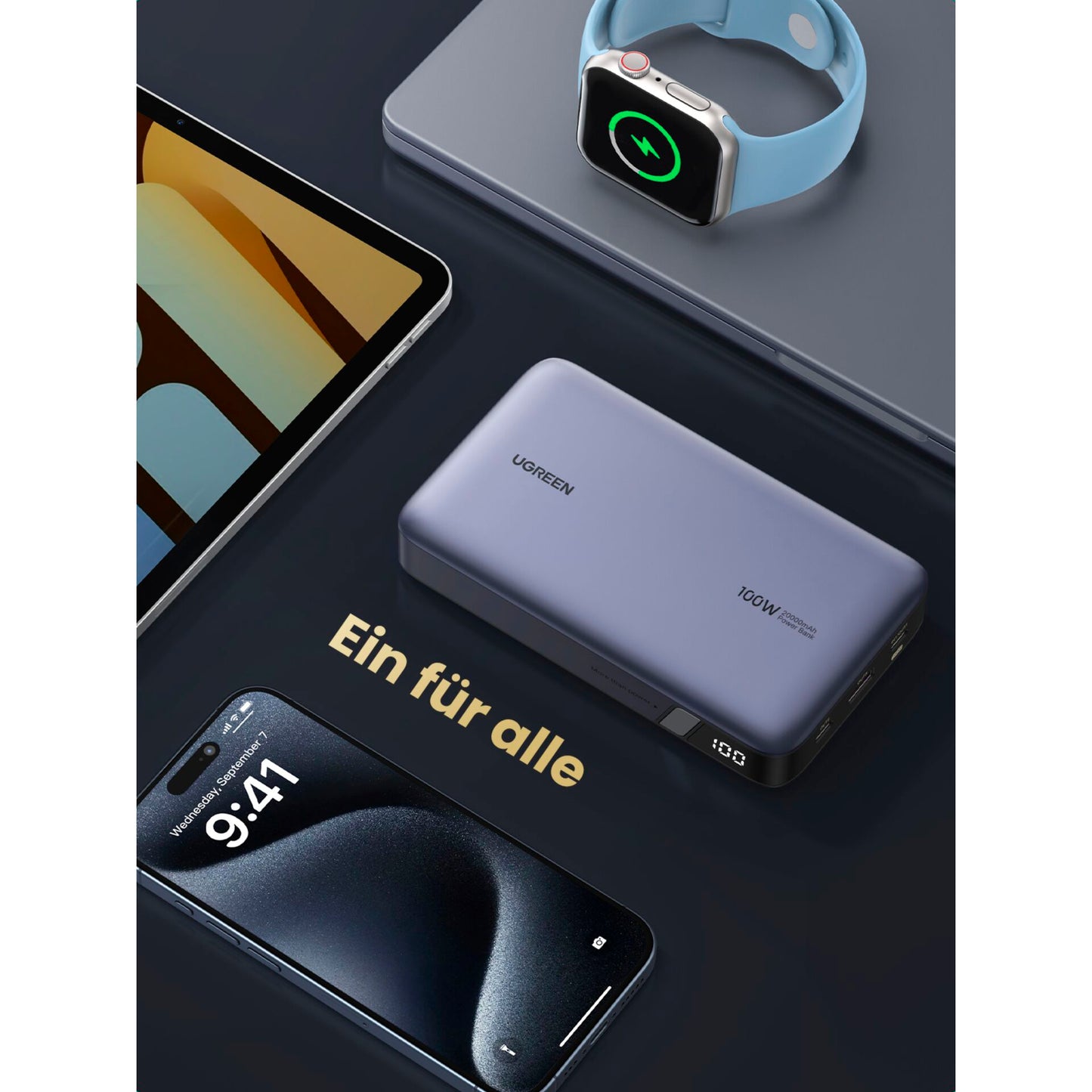 UGREEN 20000mAh Powerbank PD 100W