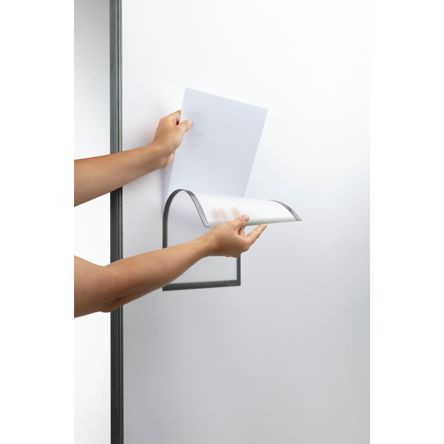 1x5 Durable Document Holder DIN A4 magnetic grey 400757