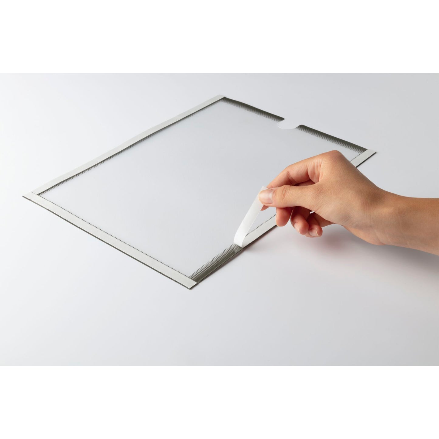 1x5 Durable Document Holder DIN A4 self-adhesive grey 400657