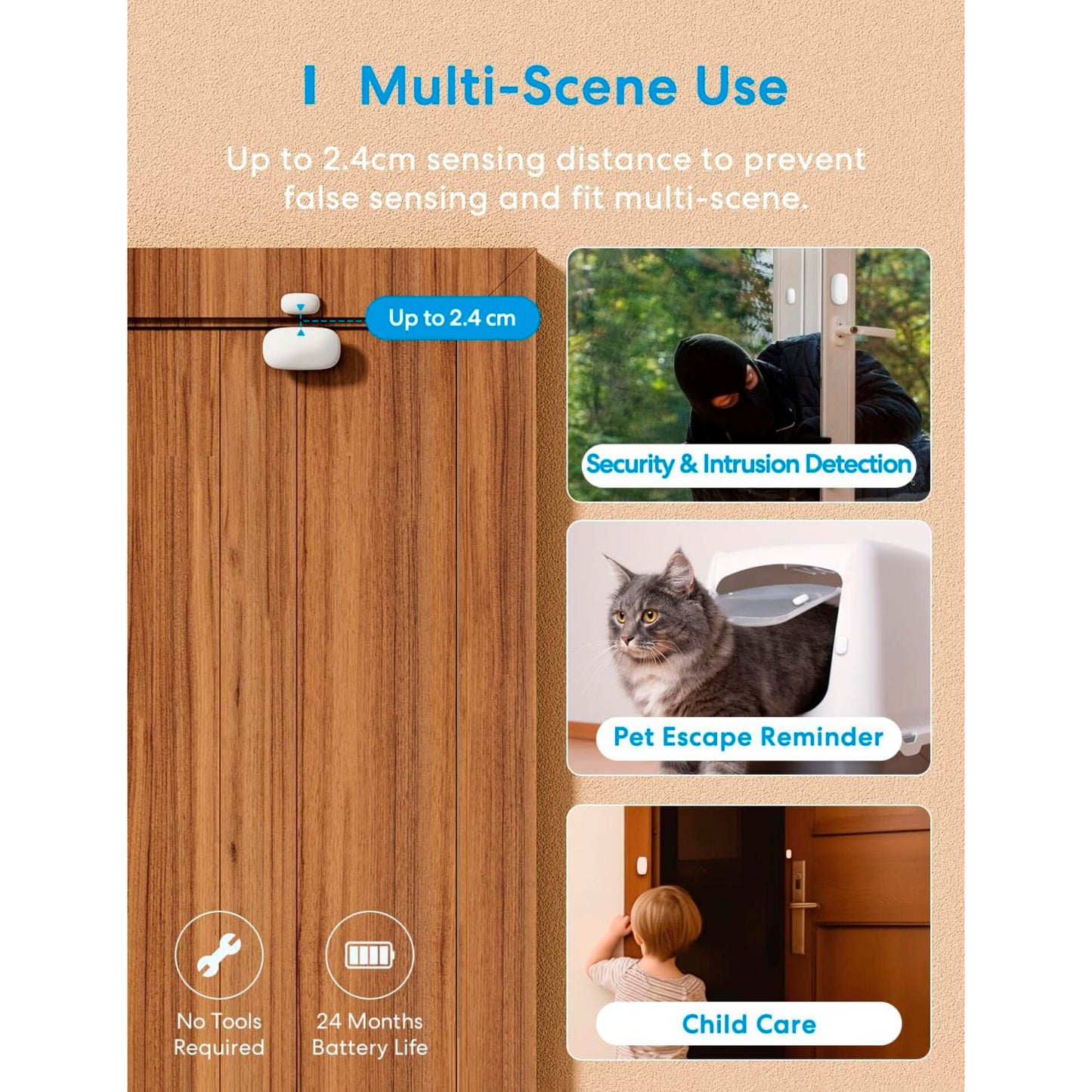 Meross Smart Door and Window Sensor Starter Kit incl. Hub