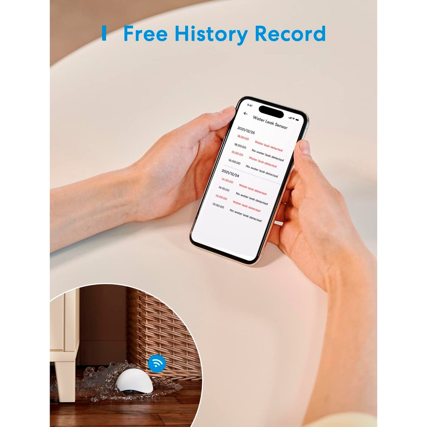 Meross Smart Water Leak Sensor Starter Kit Incl. Hub