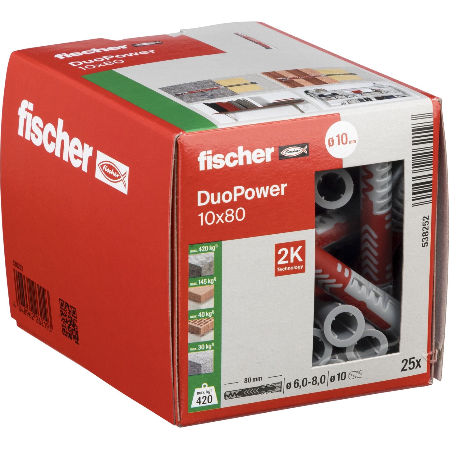 Fischer DUOPOWER 10x80 25 pcs.