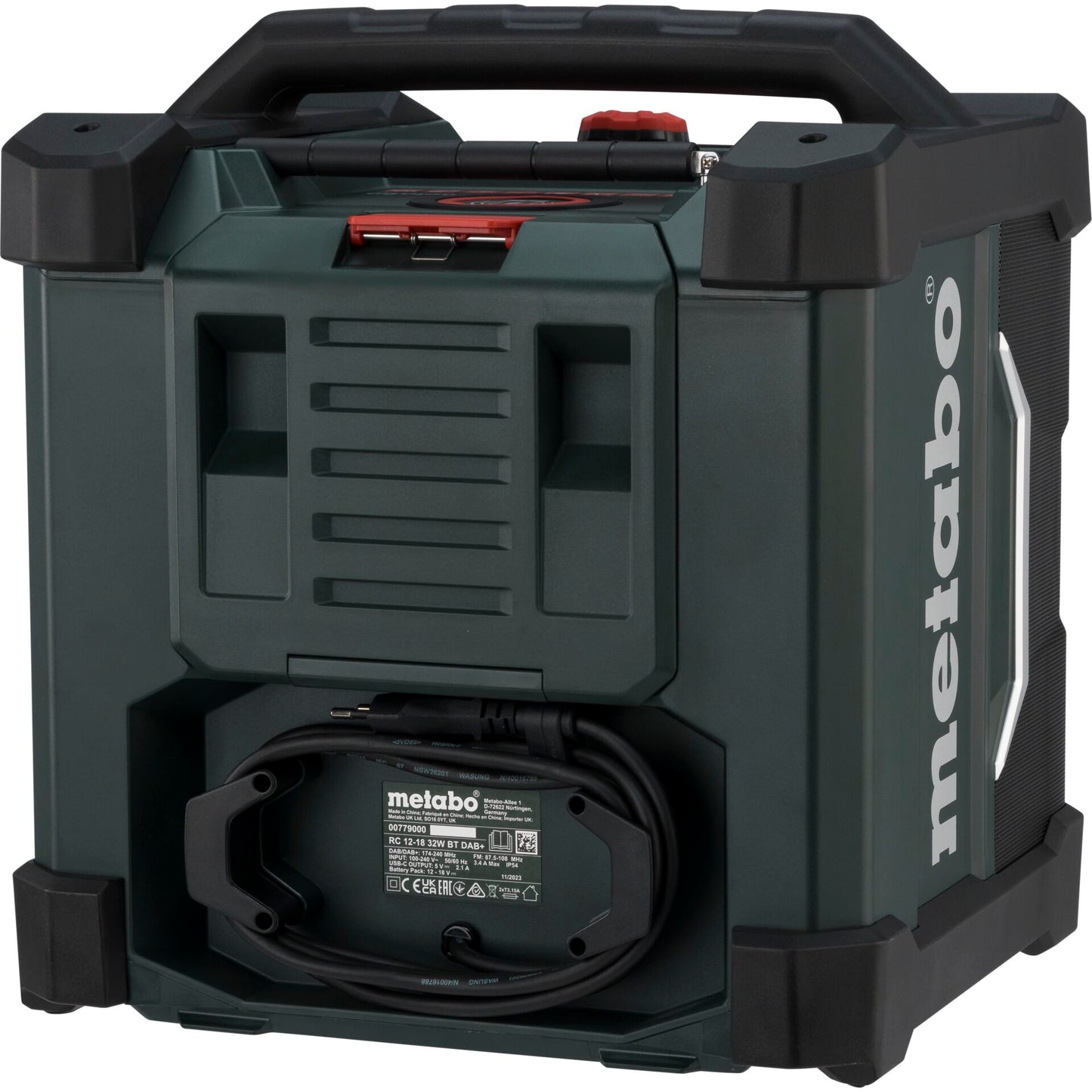 Metabo RC 12-18 32W BT DAB+ Cordless Worksite Radio
