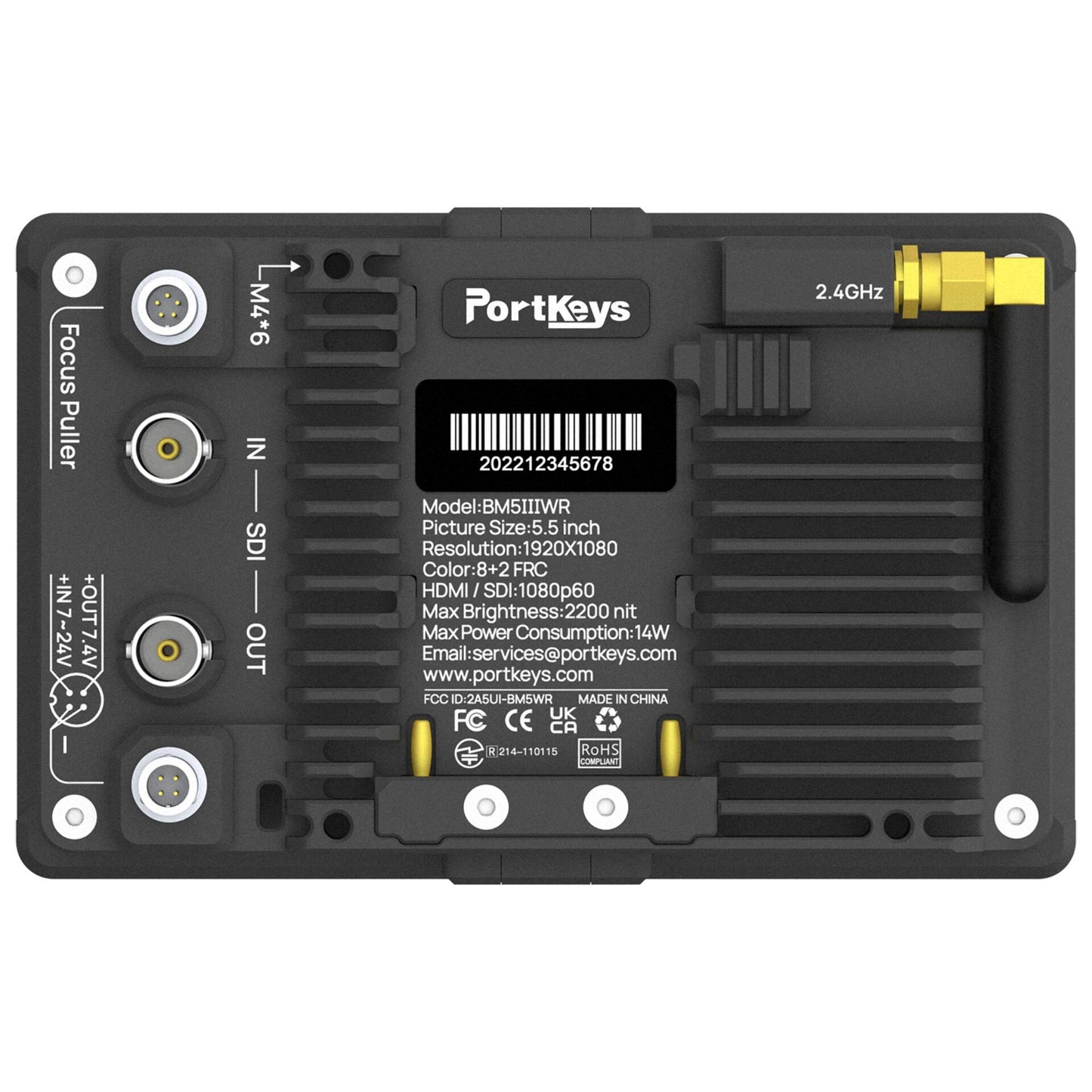 Portkeys BM5 III WR 5.5 Inch WCG On-Camera Monitor
