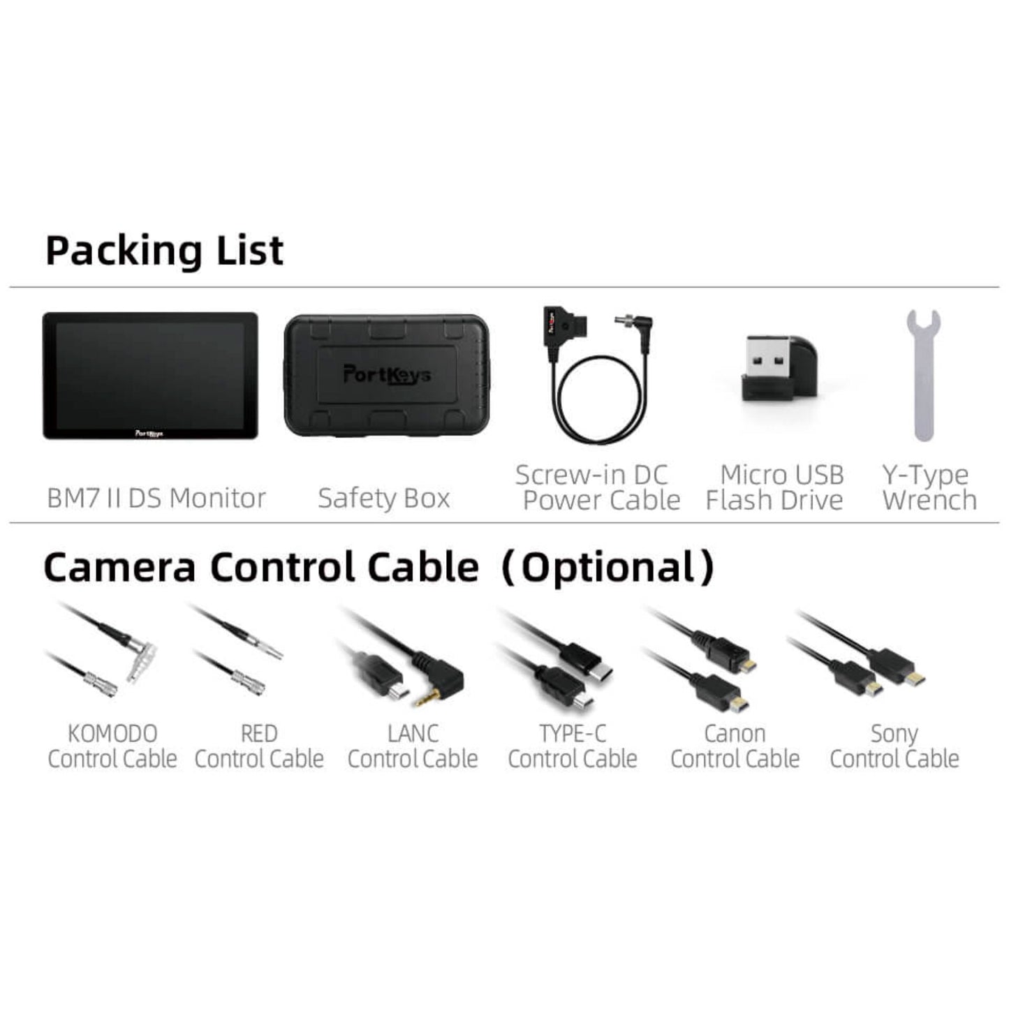 Portkeys BM7 II DS 7 Inch Wireless Camera Control Monitor