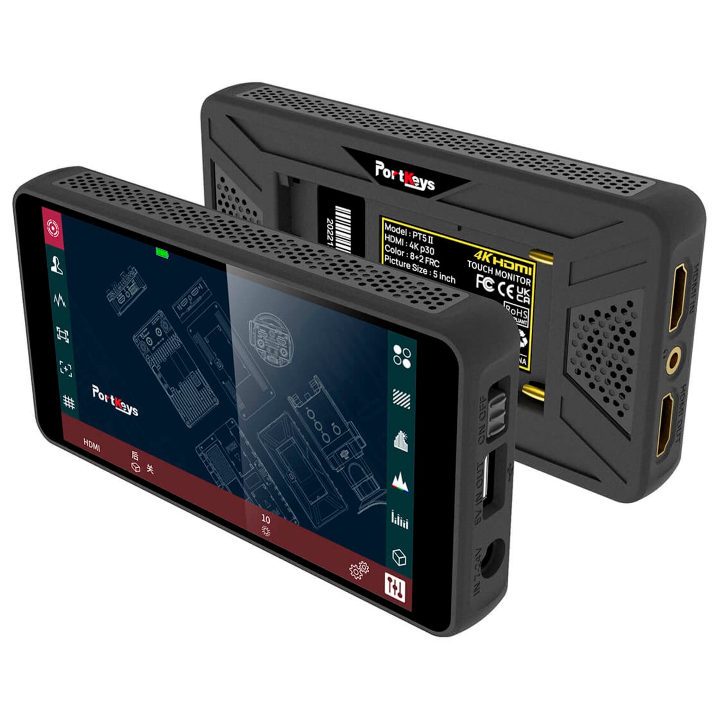 Portkeys PT5 II 5 Inch 4K HDMI Touchscreen Monitor