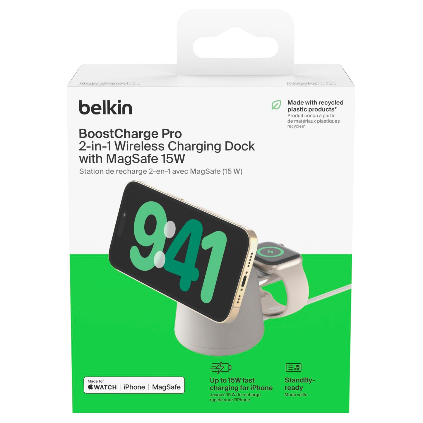 Belkin BOOST Charge Pro 2in1 15W Chrg.Dock/MagSafe sa.WIZ020vfH37